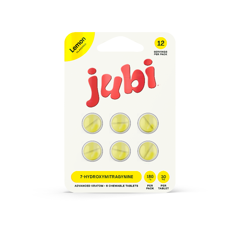 Jubi 6ct 7OH Chewable Tabs Lemon 30mg per Tablet