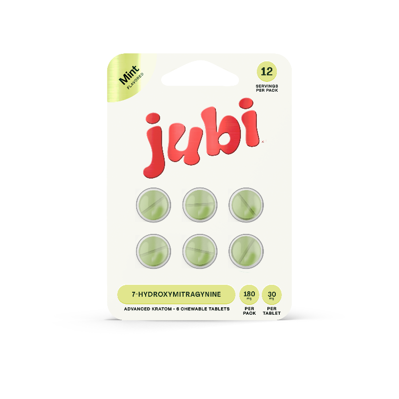 Jubi 6ct 7OH Chewable Tabs Mint 30mg per Tablet