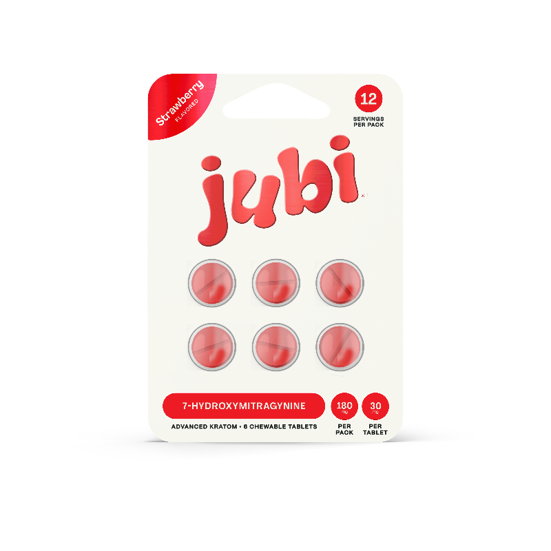 Jubi 6ct 7OH Chewable Tabs Strawberry 30mg per Tablet
