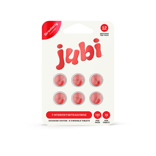 Jubi 6ct 7OH Chewable Tabs Strawberry 30mg per Tablet