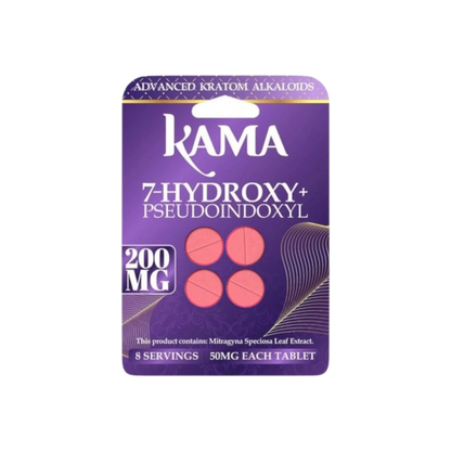 KAMA 4ct 7OH + Psuedoindoxyl Tabs Unflavored 50mg per Tablet - Seven Tech