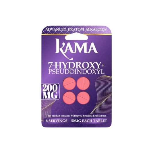 KAMA 4ct 7OH + Psuedoindoxyl Tabs Unflavored 50mg per Tablet - Seven Tech