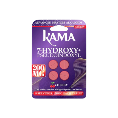 KAMA 4ct 7OH + Psuedoindoxyl Tabs Cherry 50mg per Tablet - Seven Tech
