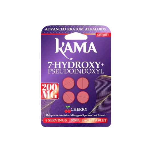 KAMA 4ct 7OH + Psuedoindoxyl Tabs Cherry 50mg per Tablet - Seven Tech