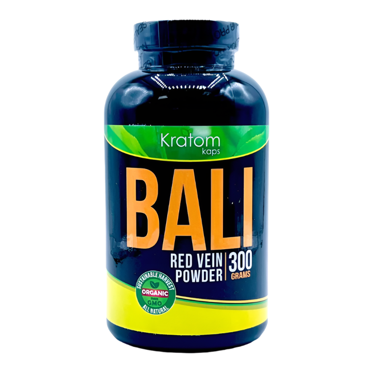 KRATOM KAPS POWDER 300G - BALI RED VEIN - Seven Tech