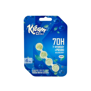 Kream 4ct 7OH + Psuedo Blueberry Chewable Tabs 30mg per Tablet