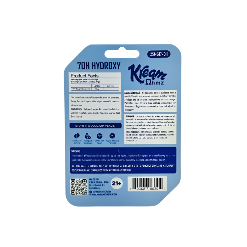 Kream 4ct 7OH Original Chewable Tabs 25mg per Tablet