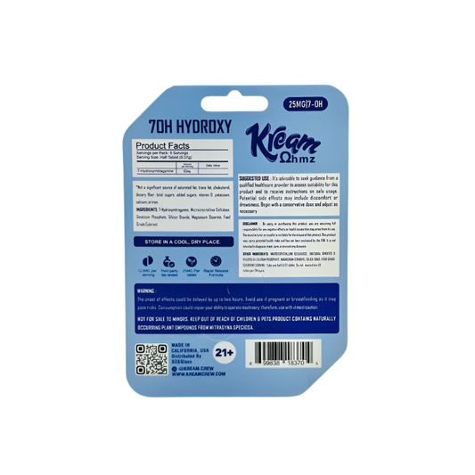 Kream 4ct 7OH Original Chewable Tabs 25mg per Tablet