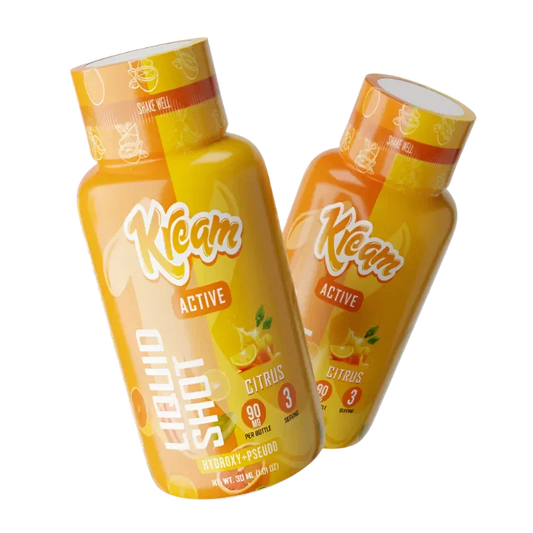 Kream 7-Hydroxymitragynine Liquid Shot + Pseudo Active Citrus 90mg Per Bottle - Seven Tech