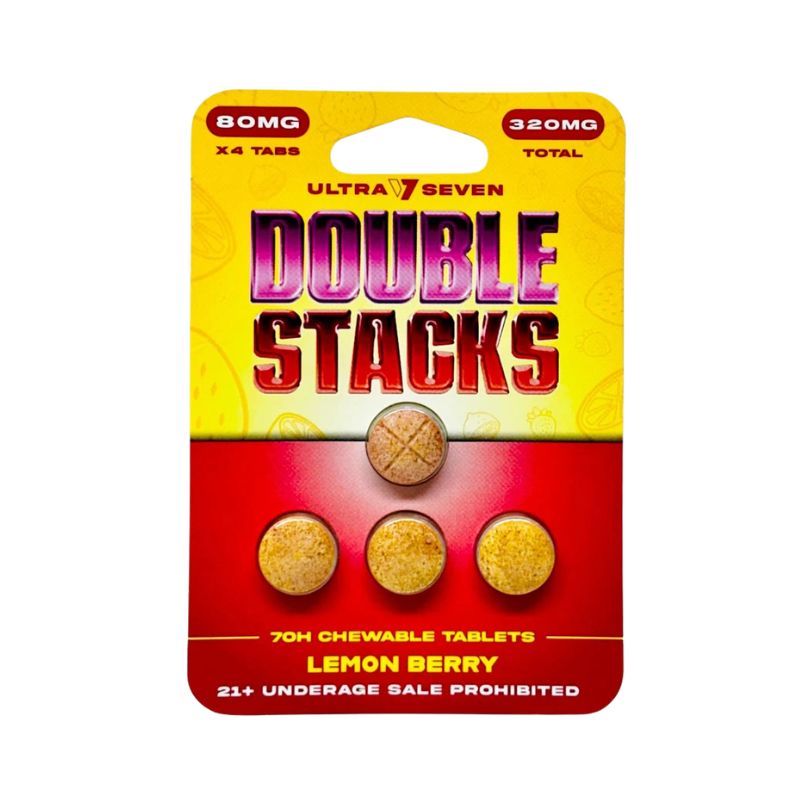 🎁 Ultra Seven Double Stacks 7-Hydroxymitragynine Chewable Tab 4ct 80mg Per Tablet (100% off)