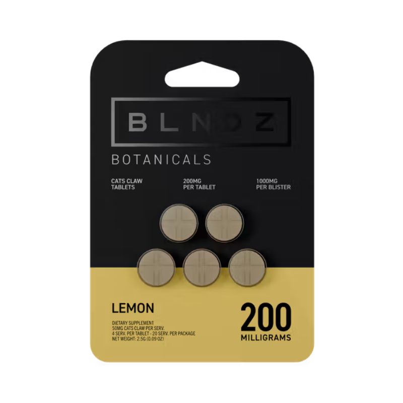 🎁 BLNDZ Botanicals Cats Claw Uncaria Tomentosa Chewable Tablets 5ct 200mg Per Tablet (100% off)