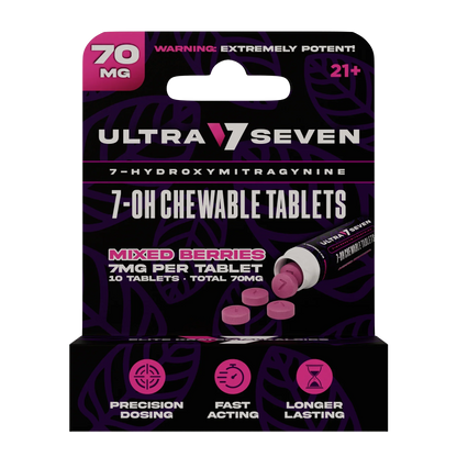 Ultra Seven 10ct 7OH Tabs Mix Berries 7mg Per Tablet - Seven Tech