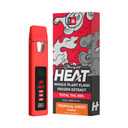 STRAIGHT HEAT WHOLE PLANT FLASH FROZEN EXTRACT 1G DISPOSABLE – TROPICAL SHERB HYBRID