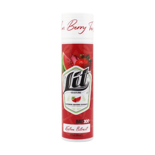 Lit Culture Superior Kratom Extract Liquid MIT Shots 300mg 60ml - Melon Berry Twist