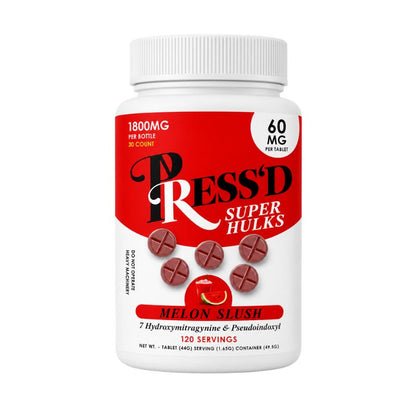 🎁 Press'D 7-Hydroxymitragynine + Pseudo Chewable Tablets 30ct 60mg Per Tablet (100% off)
