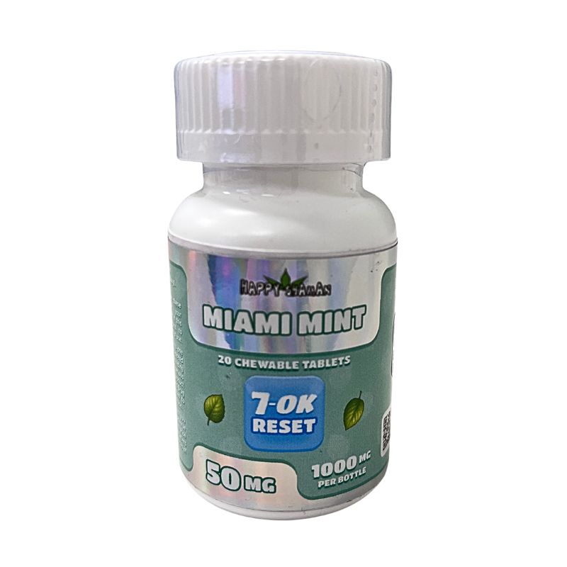 HAPPY SHAMAN 7-OK RESET (SR-17) CHEWABLE TABLETS 20CT 50MG PER TABLET