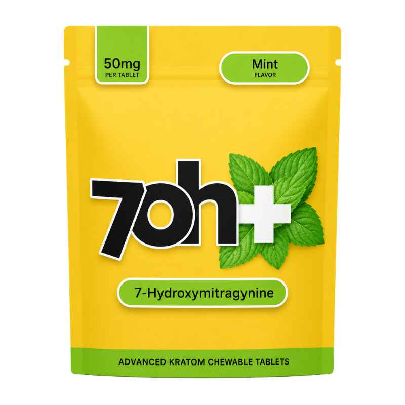 7OH Plus 7-Hydroxymitragynine Chewable Tablets 50mg Per Tablet