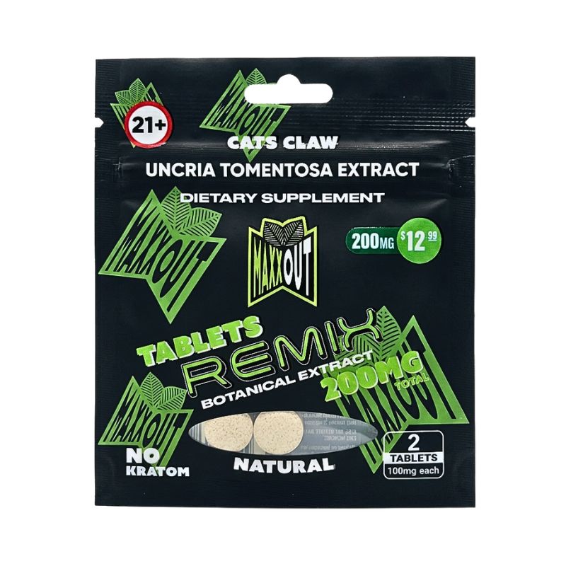 Maxxout Remix Botanical Cats Claw Extract Tablets 2ct 100mg Per Tablet