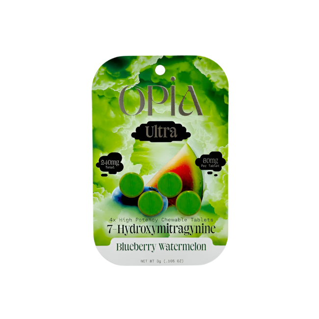 OPIA 4ct 7OH Chewable Tabs Blueberry Watermelon 60mg Per Tablets - Seven Tech