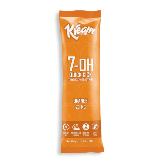 Kream Kratom 7-Hydroxymitragynine Quick Kick Orange Powder 20mg - Seven Tech