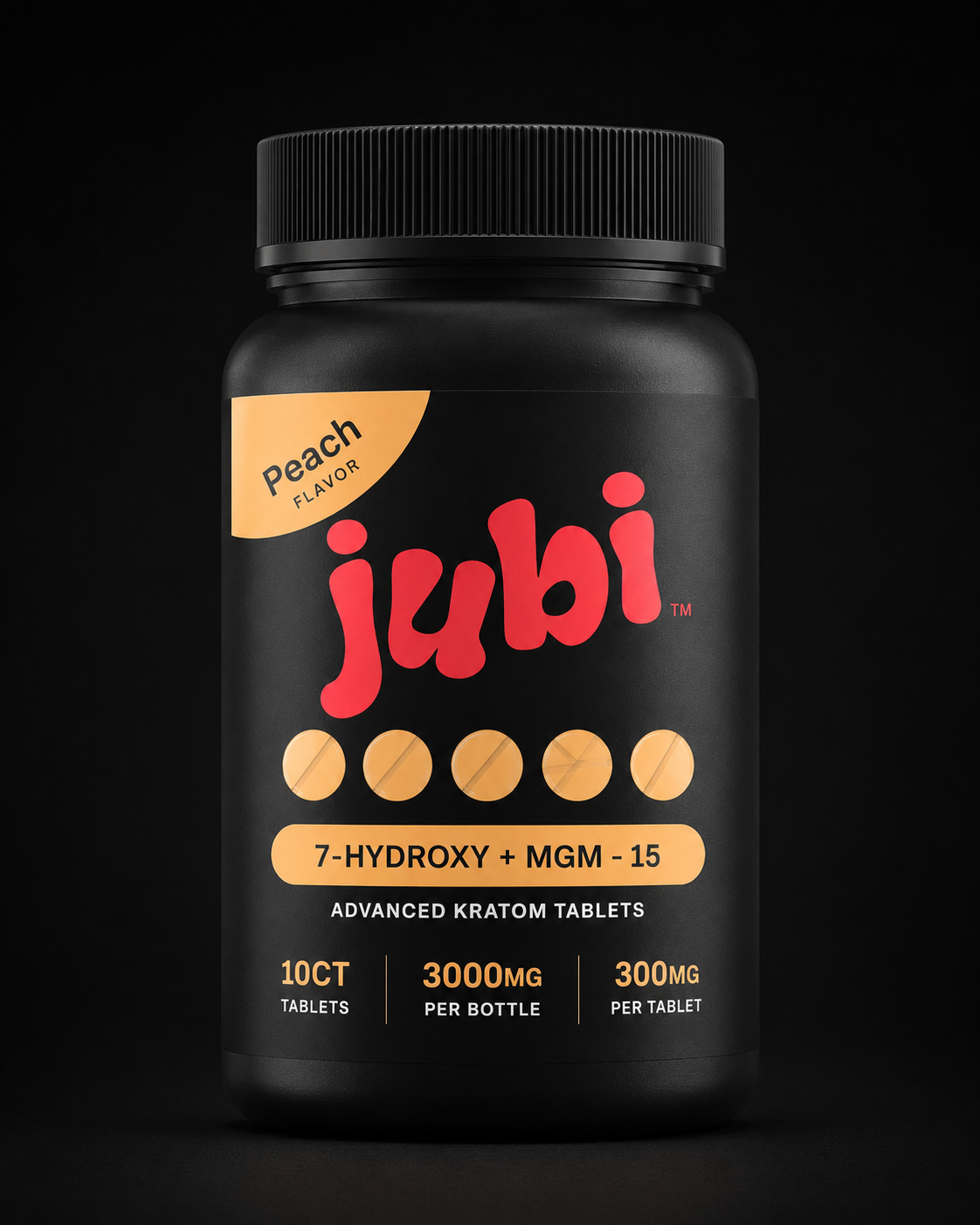 Jubi 7-Hydroxy + MGM-15 — 10CT 3000MG Bottle