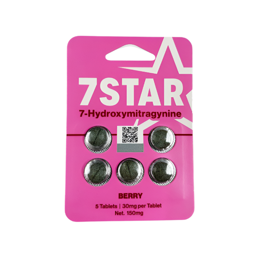 7Star 5ct 7OH Chewable Tabs Berry 30mg Per Tablets - Seven Tech