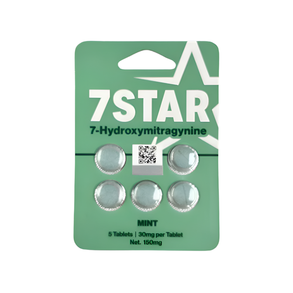 7Star 5ct 7OH Chewable Tabs Mint 30mg Per Tablets - Seven Tech