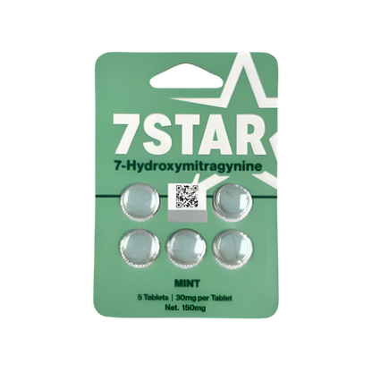 7Star 5ct 7OH Chewable Tabs Mint 30mg Per Tablets - Seven Tech