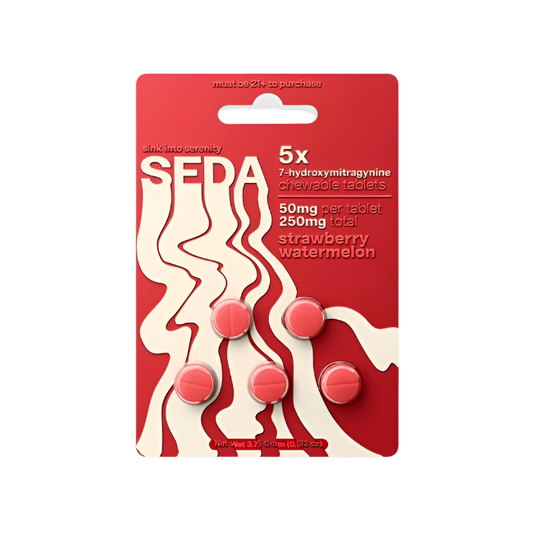 SEDA 5ct 7OH Chewable Tabs Strawberry Watermelon 50mg Per Tablets - Seven Tech
