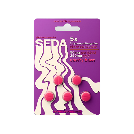 SEDA 5ct 7OH Chewable Tabs Cherry Blast 50mg Per Tablets - Seven Tech