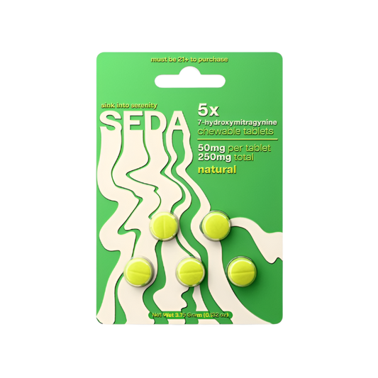 SEDA 5ct 7OH Chewable Tabs Natural 50mg Per Tablets - Seven Tech