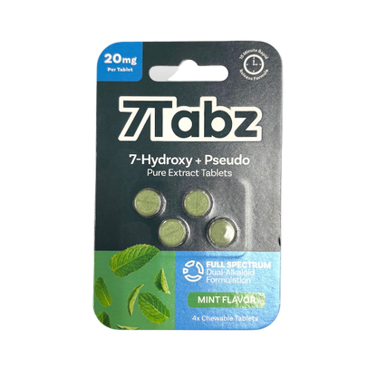 7Tabz Pseudo 4ct Chewable Tabs Mint 20mg Per Tablets - Seven Tech