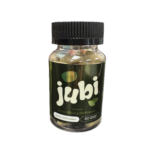 Jubi Focus Green Maeng Da Kratom Capsules 60ct - Seven Tech