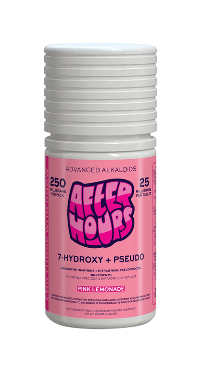 After Hours 10ct 7OH Chewable Tabs Pink Lemonade 25mg per Tablet - Seven Tech