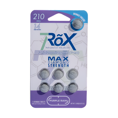 7ROX 7ct 7OH Tabs Purple Rain 30mg Per Tablets - Seven Tech