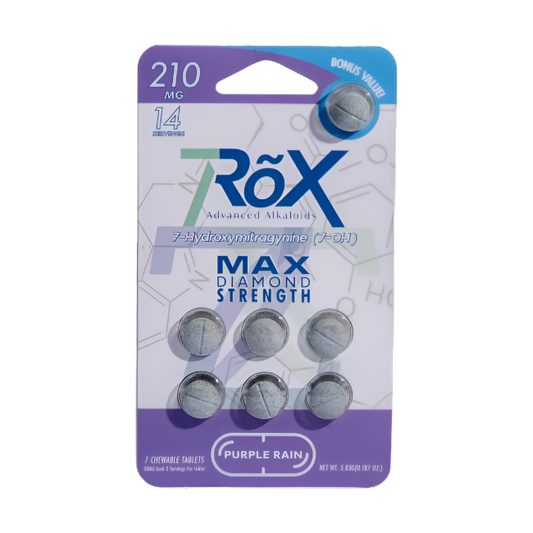 7ROX 7ct 7OH Tabs Purple Rain 30mg Per Tablets - Seven Tech