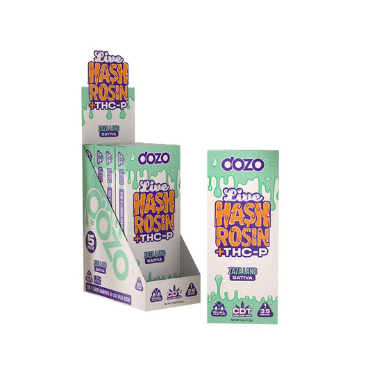 DOZO - LIVE HASH ROSIN + THC-P DIAMONDS 3.5G DISPOSABLES - ZAZA LAND - SATIVA
