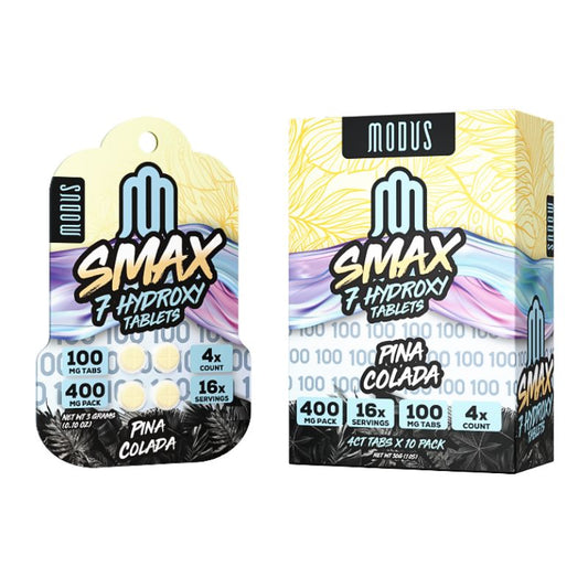 MODUS SMAX 7-HYDROXY TABLETS 100MG 4CT - PINA COLADA 