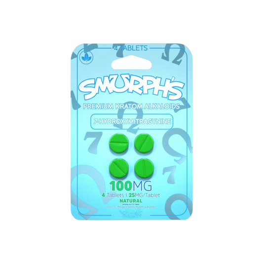 Smurph's 4ct 7OH Tabs Natural 25mg Per Tablet - Seven Tech