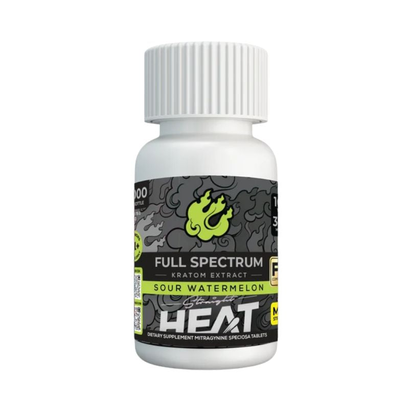 Straight Heat Max Strength Full Spectrum Kratom Extract 10ct 300mg Per Tablet