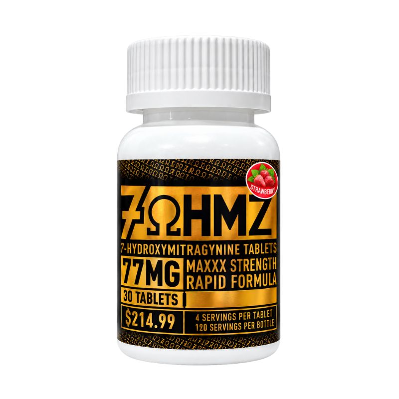 7OHMZ Black Label Maxxx Strength 7-Hydroxymitragynine Tablets 77mg Per Tablet