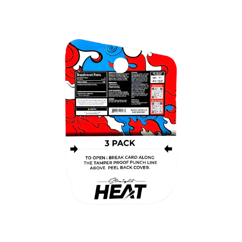 Straight Heat 3ct 7OH Eighties Pseudo Tabs Bomb Pop 80mg per Tablet - Seven Tech