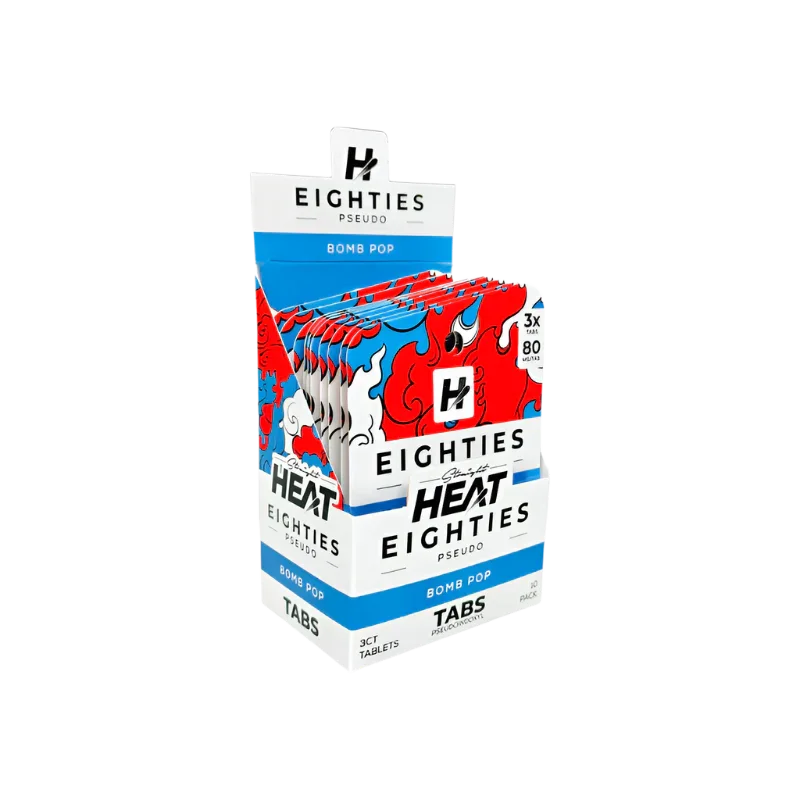 Straight Heat 3ct 7OH Eighties Pseudo Tabs Bomb Pop 80mg per Tablet - Seven Tech