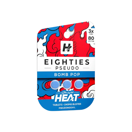 Straight Heat 3ct 7OH Eighties Pseudo Tabs Bomb Pop 80mg per Tablet - Seven Tech