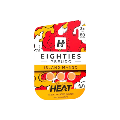 Straight Heat 3ct 7OH Eighties Pseudo Tabs Island Mango 80mg per Tablet - Seven Tech