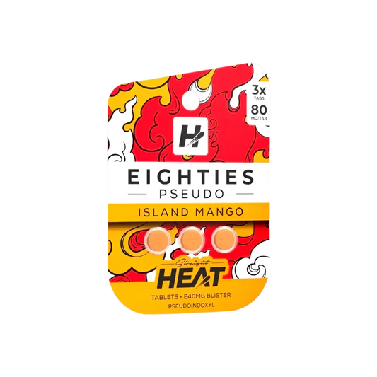 Straight Heat 3ct 7OH Eighties Pseudo Tabs Island Mango 80mg per Tablet - Seven Tech