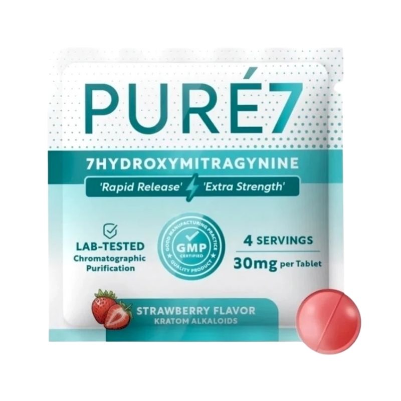 🎁 Pure7 7-Hydroxymitragynine Rapid Release Extra Strength 30mg Per Tablet (100% off)