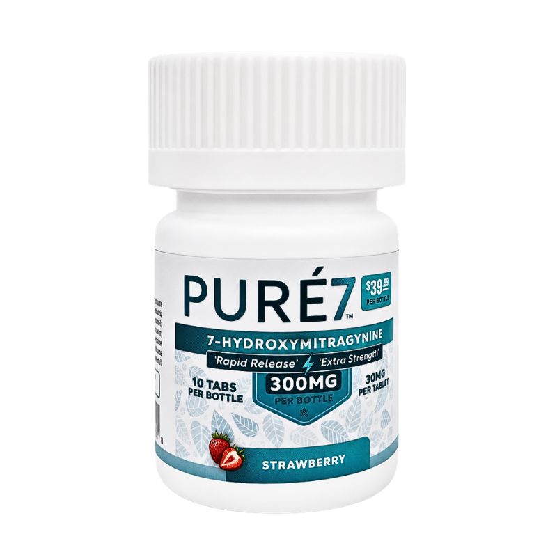 Pure7 7-Hydroxymitragynine Rapid Release Tablets 10ct 30mg Per Tablet