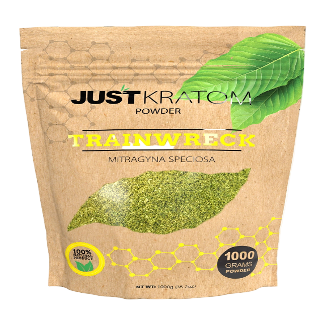JUST KRATOM POWDER 1000G - TRAINWRECK