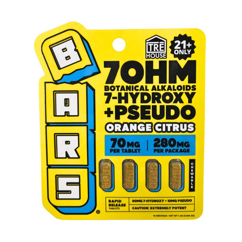 tree house bar​s - tre house bars 7oh​ - tre house - 7-Hydroxy + Pseudo Tablets - 7oh for sale